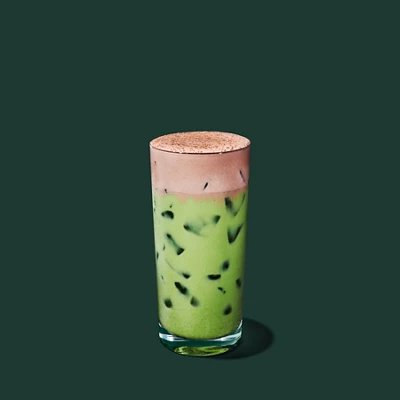 Iced Dubai Chocolate Matcha