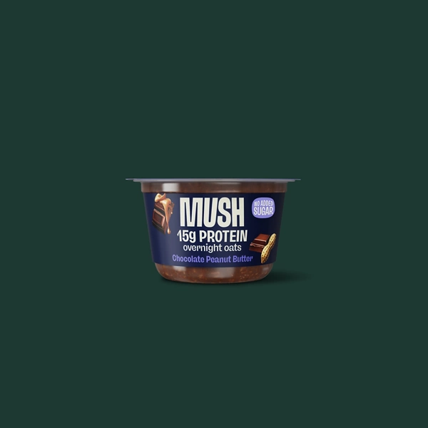 MUSH Chocolate Peanut Butter Protein Overnight Oats