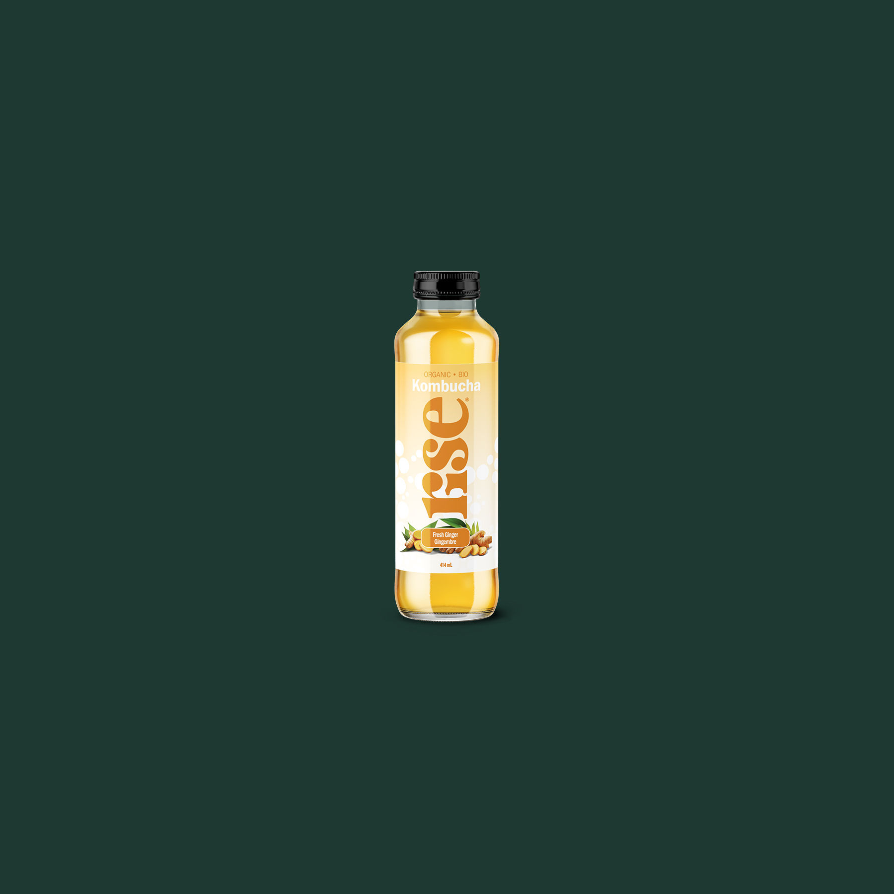 RISE Kombucha Fresh Ginger